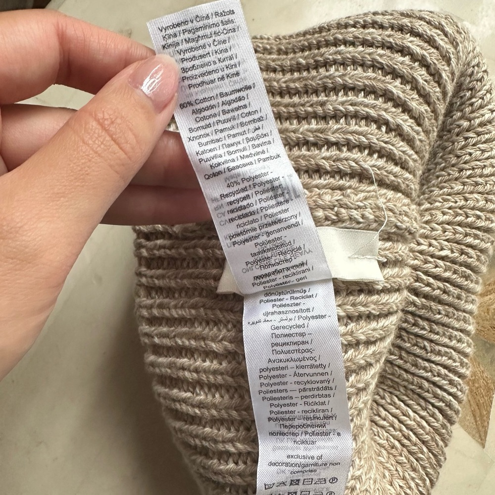 Only Beige Ribbed Knit Beanie - Picture 6 of 6